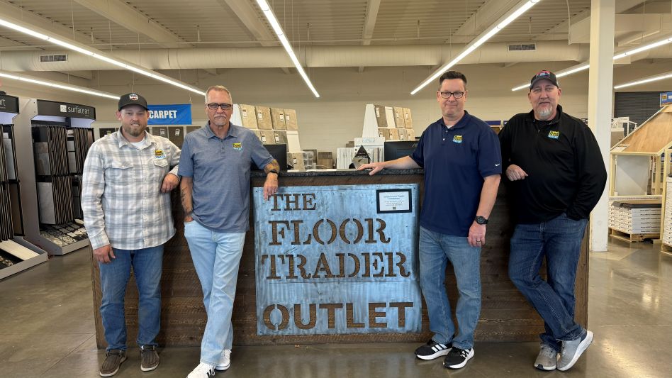 couple on new flooring 